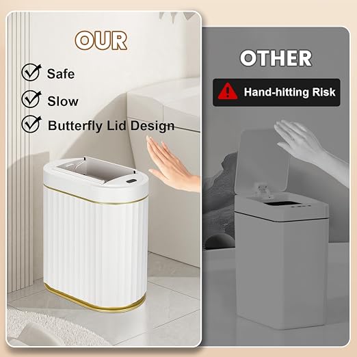 ELPHECO Motion Sensor Bathroom Trash Can - Image 6