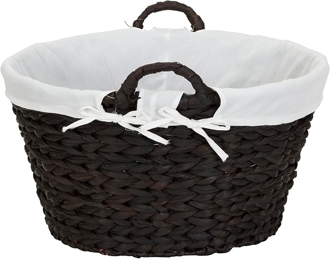 Household Essentials Round Wicker Laundry Basket - Image 8