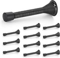 Ravinte Door Stoppers, 12 Pack Black Spring Door Stops by Ravinte