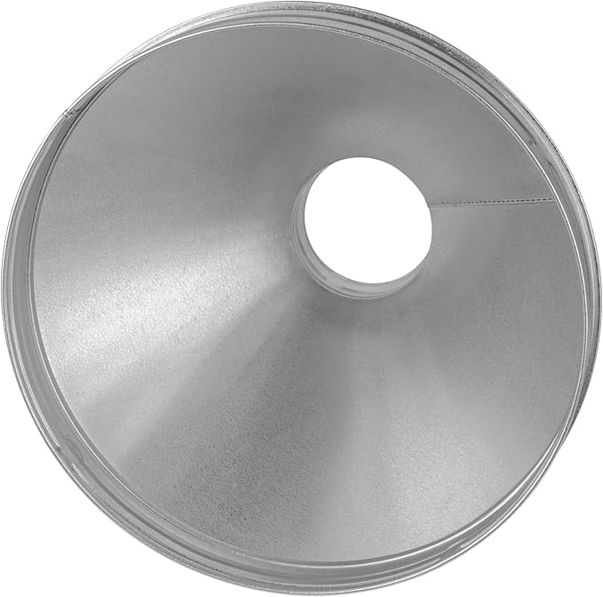 12"" to 4"" Inch Round Duct Reducer - Galvanized Steel Pipe Increaser - Coupling for Round Duct Ventilation Systems - Heating & Cooling, HVAC, Gray