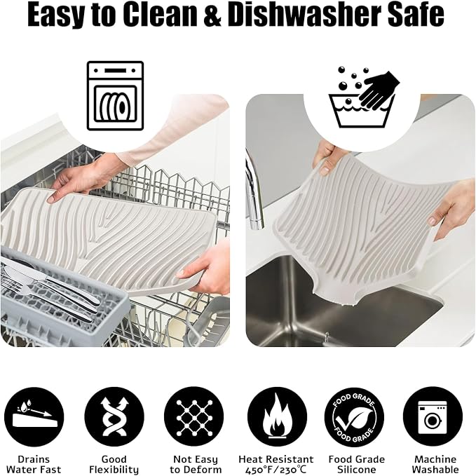 TIKNIK Silicone Dish Drying Mat - Image 4