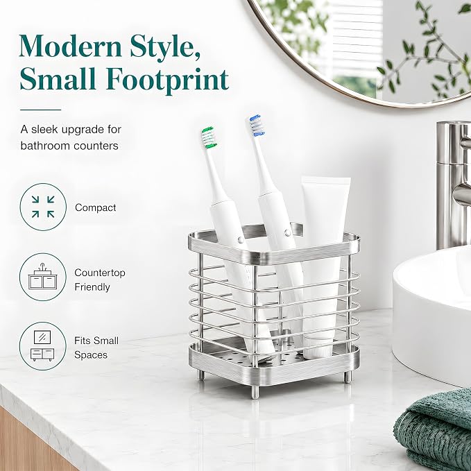 Stainless Steel Electric Toothbrush Holder - Image 6