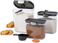 ProKeeper+ 6-Piece Airtight Food Storage Container Set – Clear Plastic Flour by Unknown