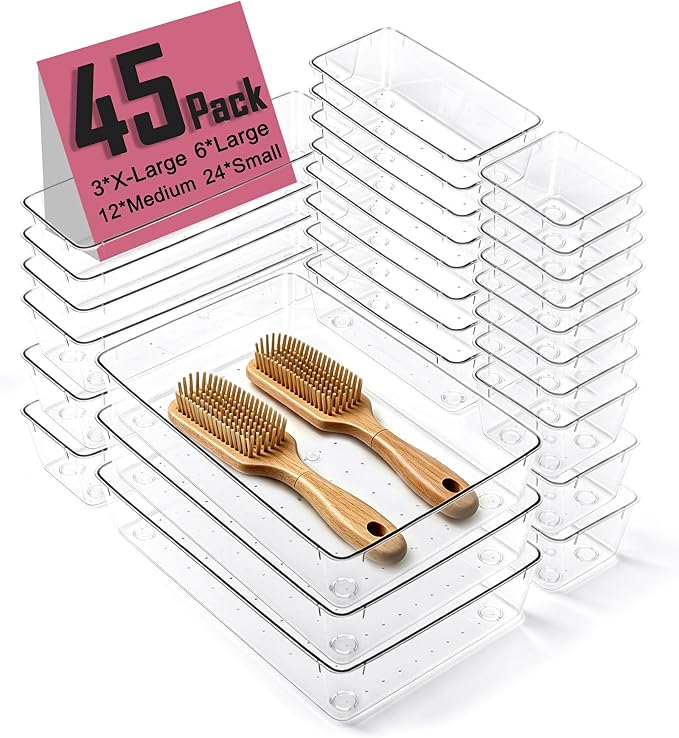 45P Makeup Desk Drawer Organizers Set by VEXTHYXOfficial