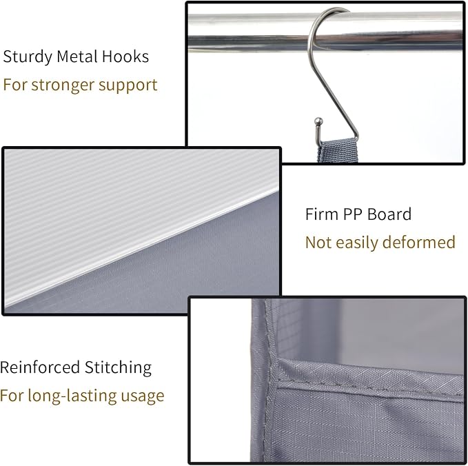 GRANNY SAYS 4-Shelf Hanging Closet Organizer, Foldable Storage, No-Sag Support - Image 6