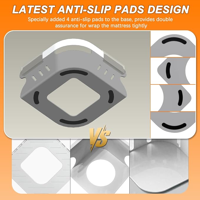 Bed Sheet Holders for Corners, Heavy Duty Fitted Sheet Holder - Image 5