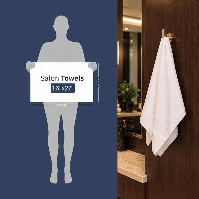 Bulk 72-Pack Professional Salon Spa & Wellness Towels, Not Bleach Safe - Image 2