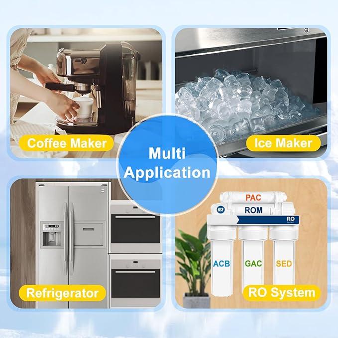 Under Sink Water Filter - Water Filter with Faucet for Home Bar and Bathroom,Highly Effective Reduces Chlorine,Bad Taste&Odor,Good Choice for a Countertop Ice Maker,Coffee Maker and Skin Care
