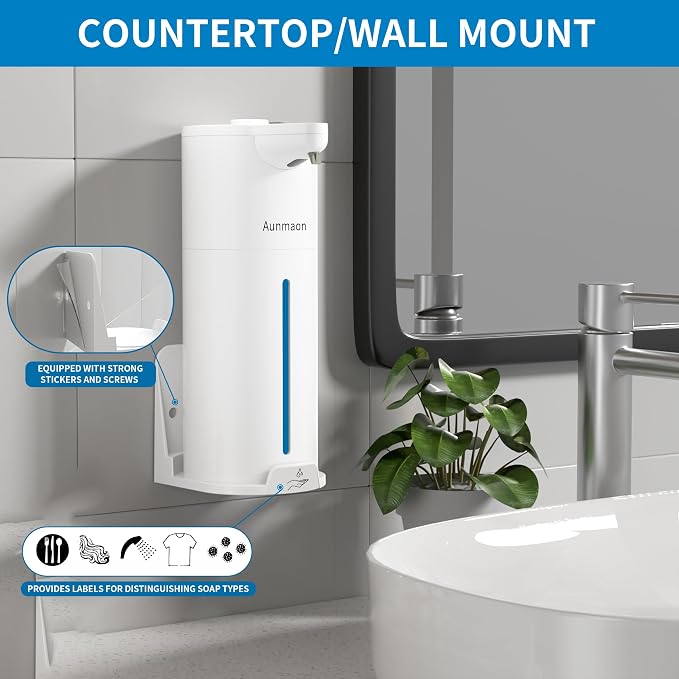 Automatic Soap Dispenser Touchless, Kitchen & Bathroom, Hands-Free, Adjustable - Image 4