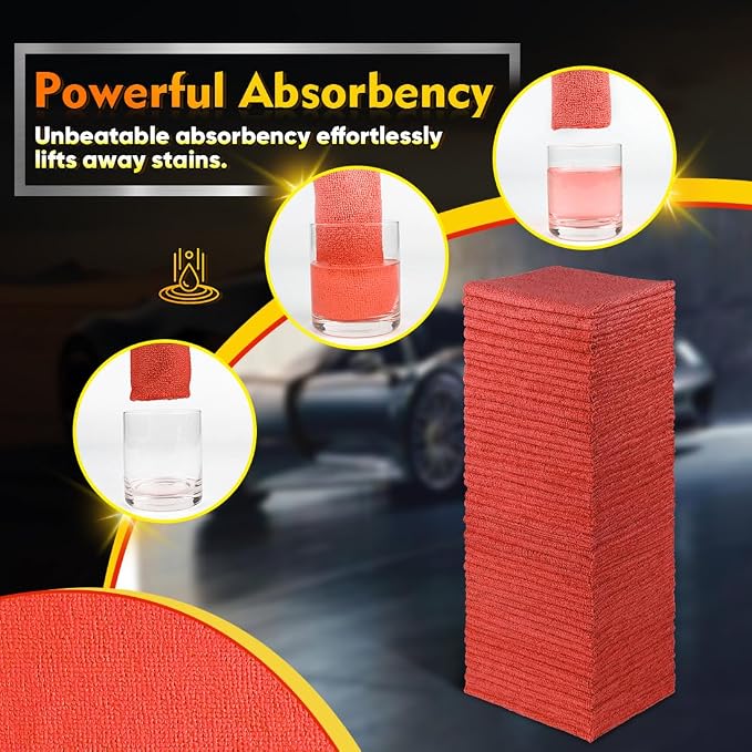 HOMEXCEL Microfiber Cleaning Cloth 400 PK, Towels - Image 3