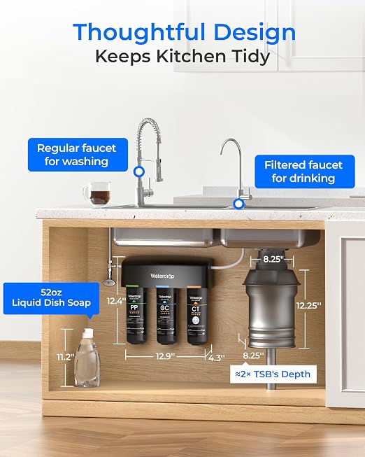 Waterdrop TSB 8 Layer Under Sink Water Filter System, - Image 5