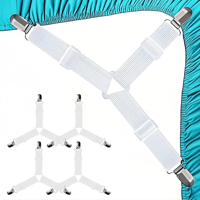 Fitted Bed Sheet Straps: Sheet Holder Suspenders by Tasttin