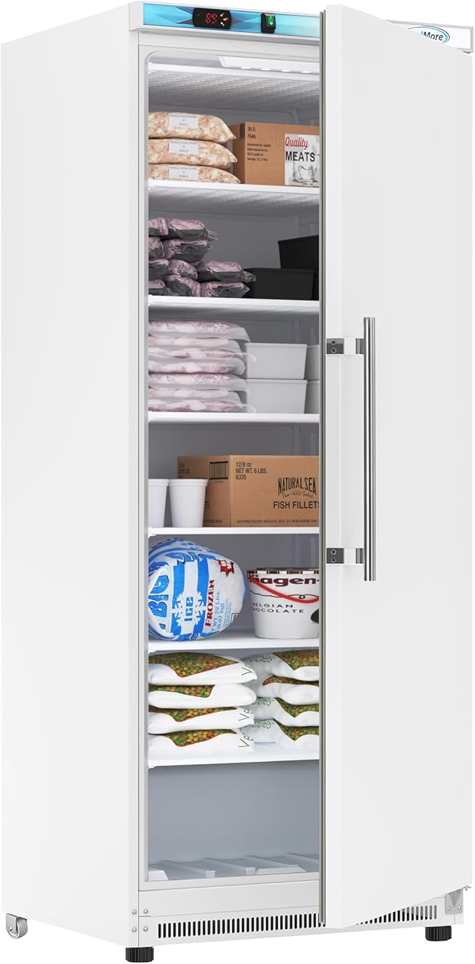 KoolMore 21 Cu. ft. Commercial Reach-in Freezer in White Manual Defrost (KM-FMD20WH)
