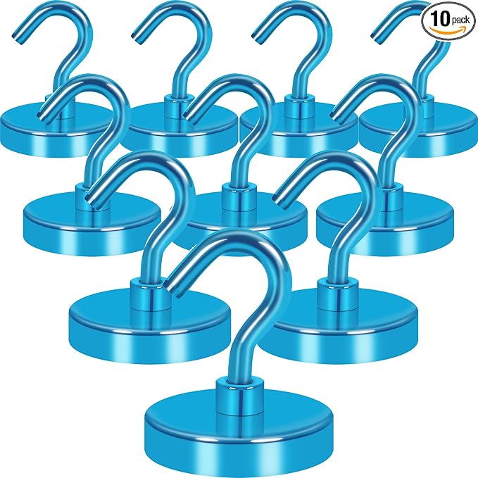 Neosmuk Magnetic Hooks, 130lb Heavy Duty, 10 Pack by Neosmuk