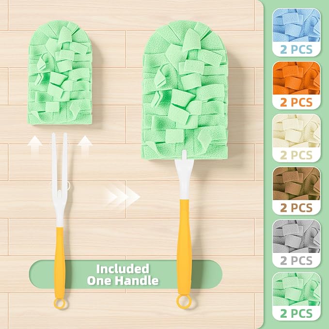 12 PCS Microfiber Reusable Duster Refills - Image 2