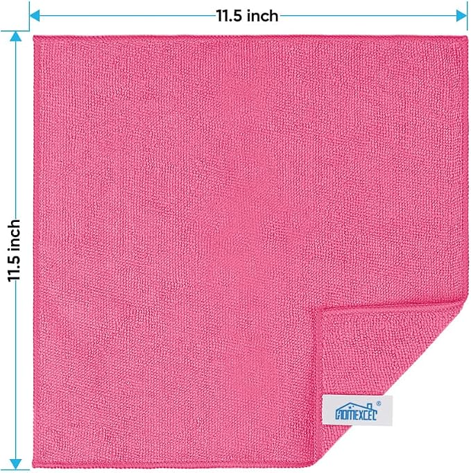 HOMEXCEL 24PK Microfiber Cleaning Cloth, Cleaning Rag - Image 2