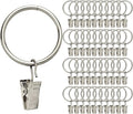 40 Pack Rings Curtain Clips Rustproof Metal Window Drapery Decorative Clips by Fivebop