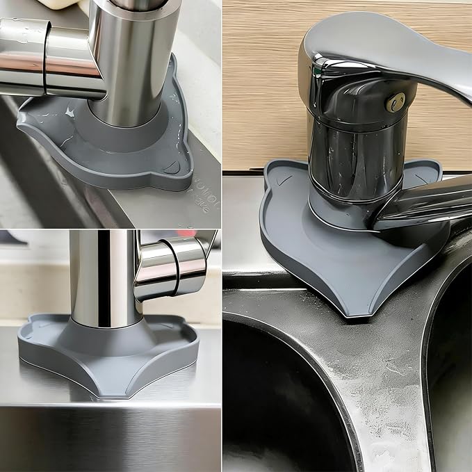 Compact Silicone Kitchen Sink Faucet Splash Proof Mat, Tap Water Diversion - Image 8