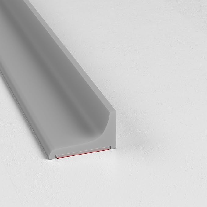 Grey Kitchen Sink Splash Guard and Bathtub Water Barrier, 39 in | Flexible by Risunpet