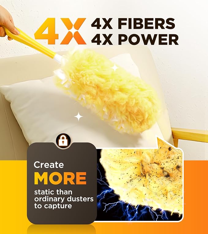 Heavy Duty Duster Refills for Swiffer Duster, Unscented Disposable Dusters for - Image 3