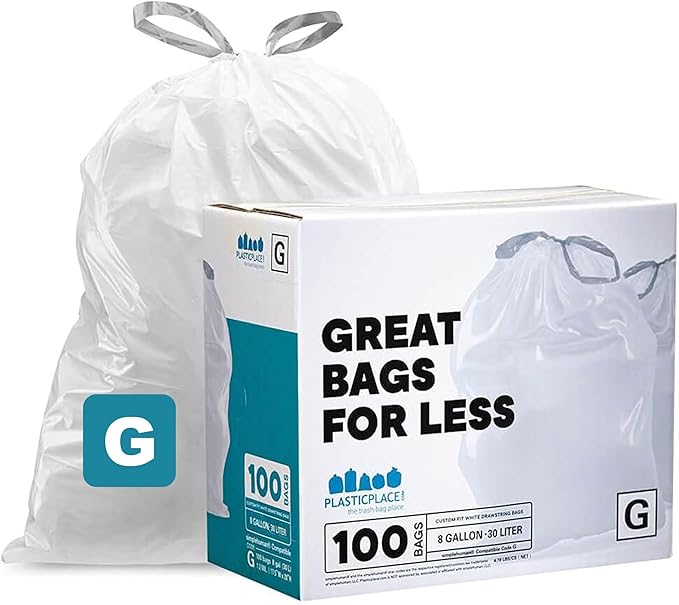 Plasticplace Custom Fit Trash Bags, Compatible by Plasticplace