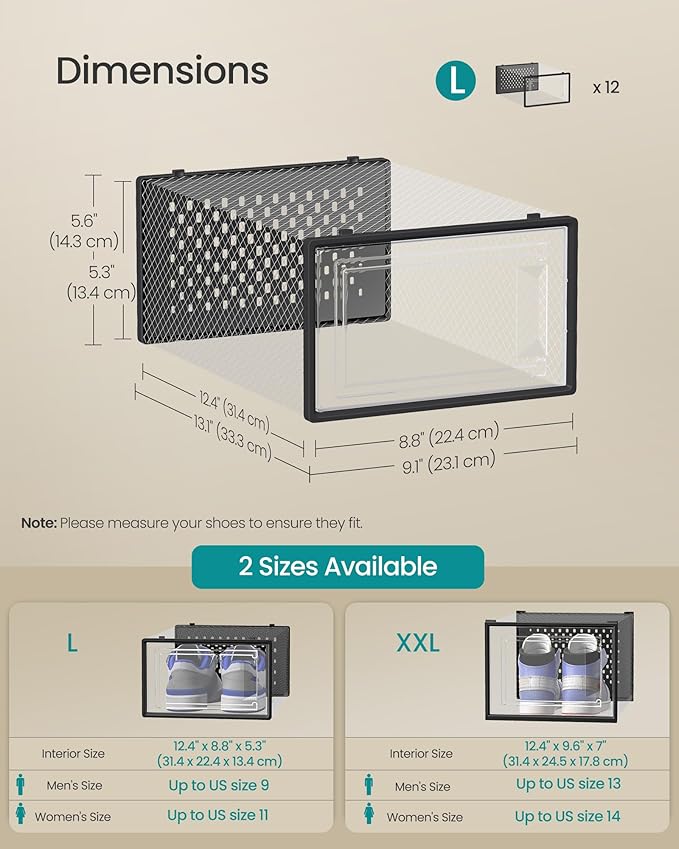 SONGMICS Shoe Boxes - Image 5