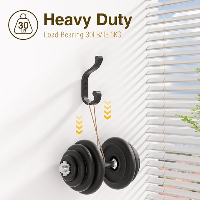 Coat Hooks Wall Mount, Heavy Duty Wall Hooks - Image 3