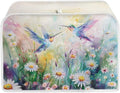 Hummingbird Daisy Print Toaster 2 Slice Cover Universal Size Kitchen Appliance Cover Fingerprint Protection Kitchen Home Decor