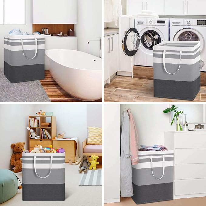 HomeHacks 2 Pack Laundry Baskets, Laundry Hampers Bags | Waterproof, - Image 6