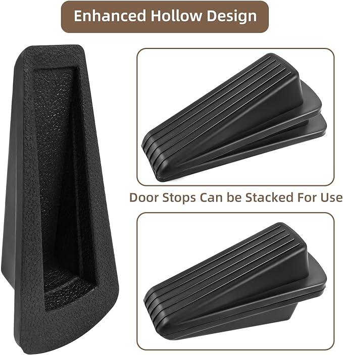 JZWBLILY Door Stoppers for Bottom of Door on Floor, Premium Rubber Door Stopper - Image 4