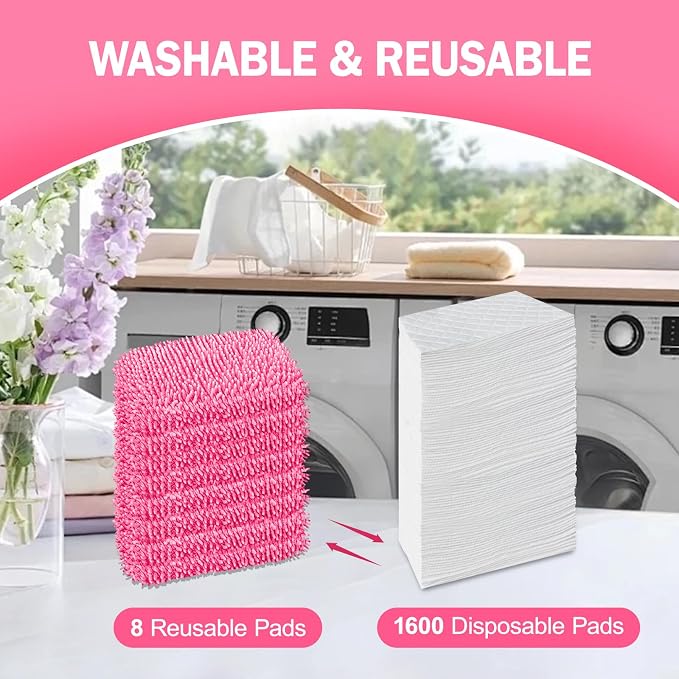 8 Pack Reusable Mop Pads Compatible - Image 4