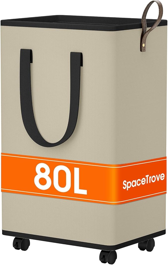 SpaceTrove Rolling Laundry Basket by Unknown