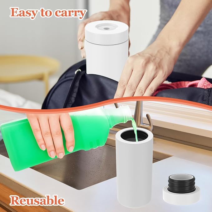 Silicone Dish Soap Dispenser, Reusable Dish Soap Bottle, Refillable Dish Soap - Image 3