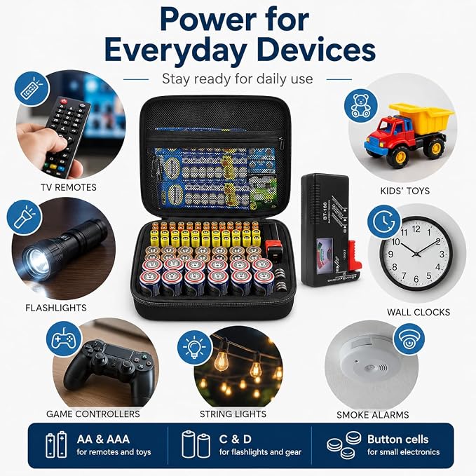 Comecase Battery Organizer Case - Image 7