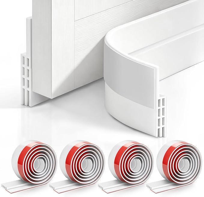 Pterying 4 Pack Door Draft Stopper, Garage Window Noise Blocker, Cold Air by Unknown