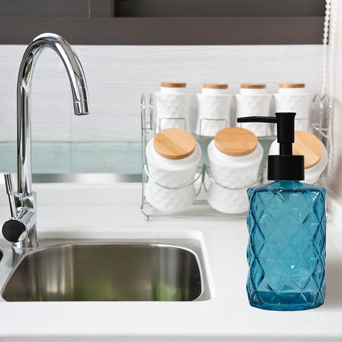 YYTSGG Blue Glass Soap Dispenser - Image 5
