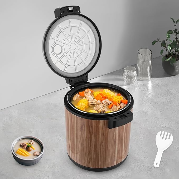6Gal Electric Rice Food Warmer,Commercial Electric Food Warmer 110V Stainless Steel Hot Holding Cabinet With Two Temperature Settings For Restaurant Party Family Use