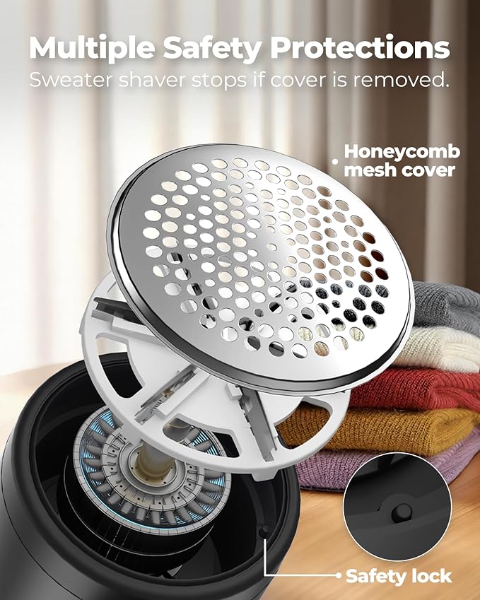 Fabric Shaver, Electric Lint Remover, Sweater Shavers to Remove Pilling - Image 5