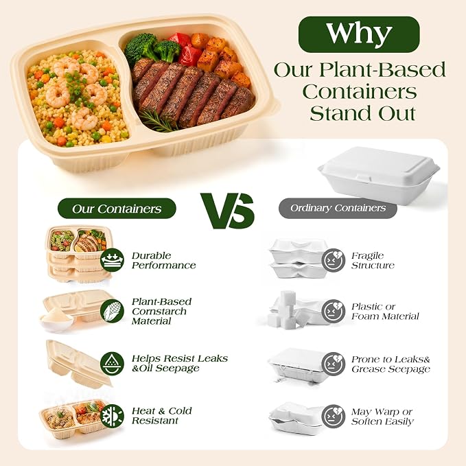 100 Piece Meal Prep Containers Reusable - Image 4