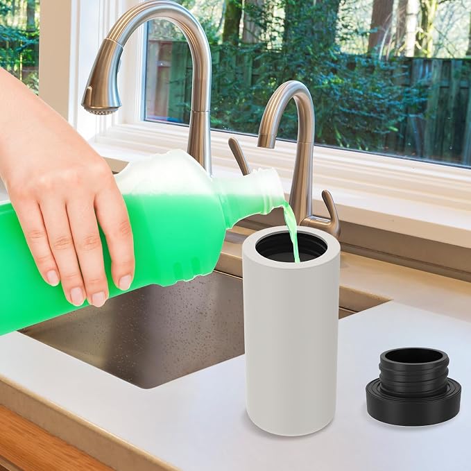 Silicone Dish Soap Dispenser, Reusable Dish Soap Bottle, Refillable Dish Soap - Image 8