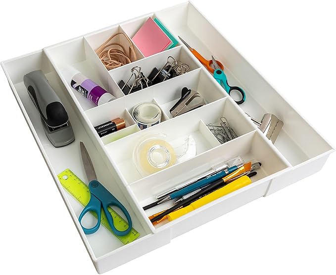 Dial Industries Expandable Junk Drawer Desk Organizer Storage Tray | Adjusts to by DialIndustries