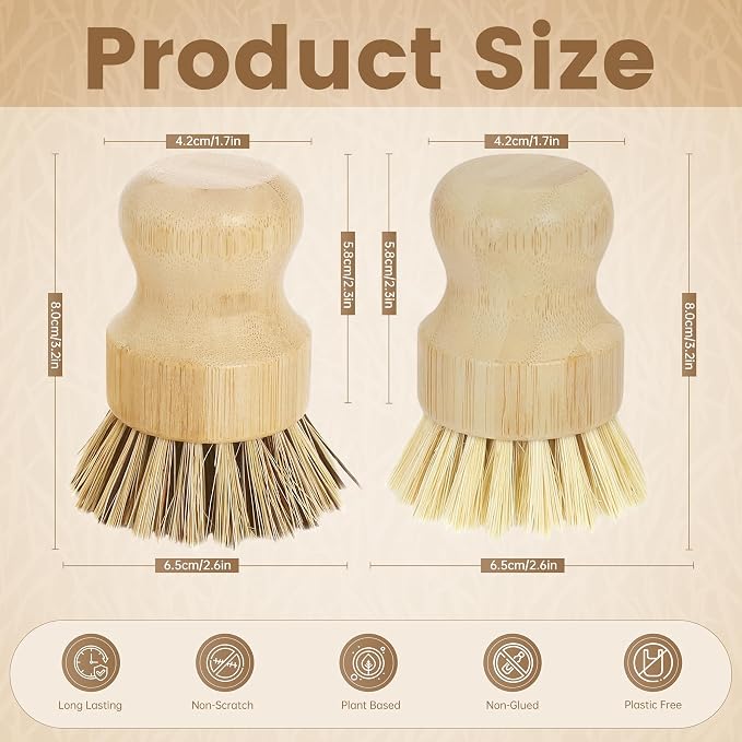 DEBETOOL Bamboo Dish Brush - Image 2
