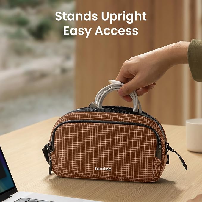 tomtoc Electronic Organizer Travel Case Performance, Dual Compartment Bag | - Image 4