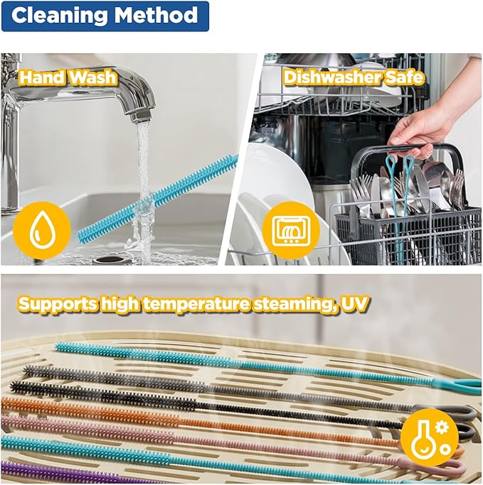 YOTIME Silicone Straw Cleaner Brush - Image 5