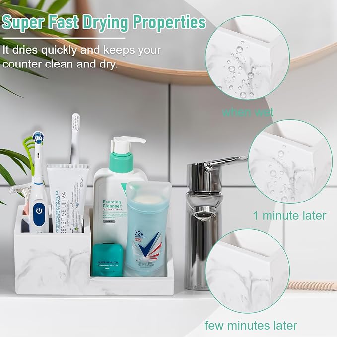 Diatomite Toothbrush Holders Toothpaste Organizer - Image 3