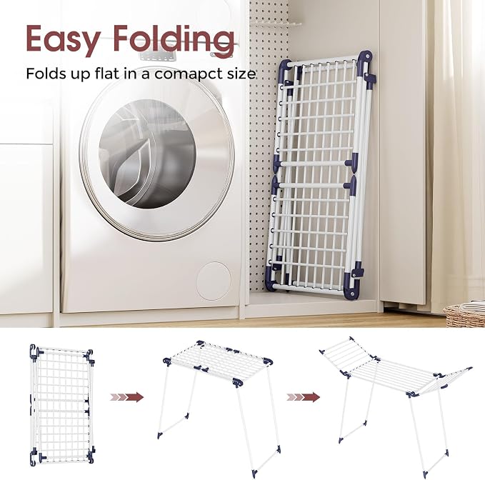 Clothes Drying Rack, Large Capacity Drying Rack, 37lbs Hold, Foldable Drying - Image 4