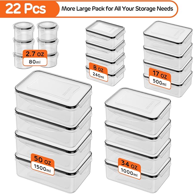 44 PCS Airtight Food Storage Container - Image 2
