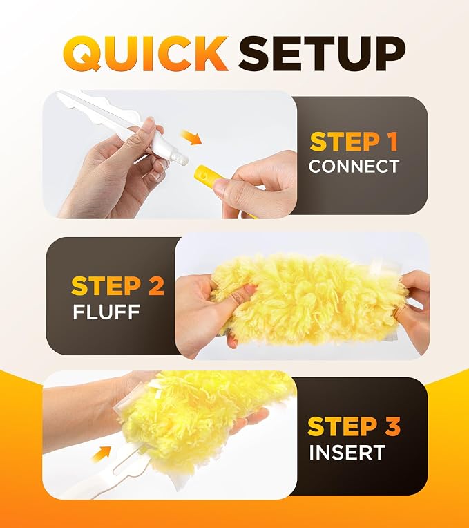 Heavy Duty Duster Refills for Swiffer Duster, Unscented Disposable Dusters for - Image 4