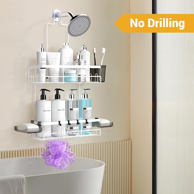 Hanging Shower Caddy Over Showerhead - Image 5