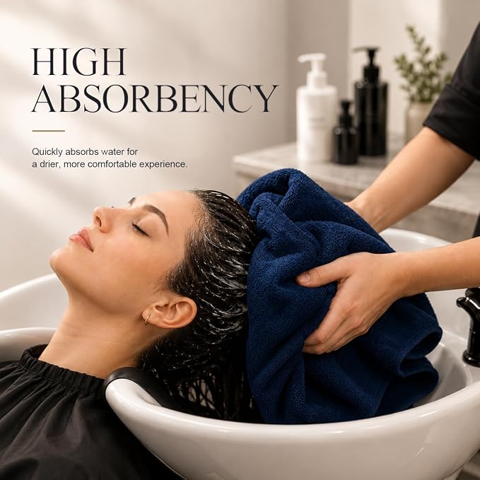Salon Towels 48 Pack, Microfiber Barber Towels Bulk | Hair-Drying Cloth Super - Image 4